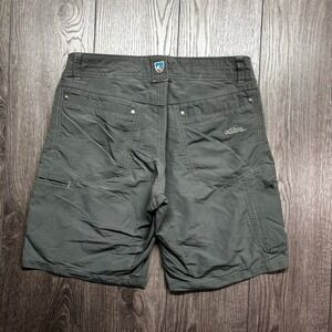 Kuhl Radikl Mens Hiking Shorts Gray Size 32 Nylon Blend Outdoor Cargo Utility